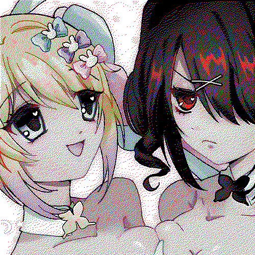 Bunny Kangel and Ame-chan. For the NGO Stamp Rally at Akumakon February 2026.