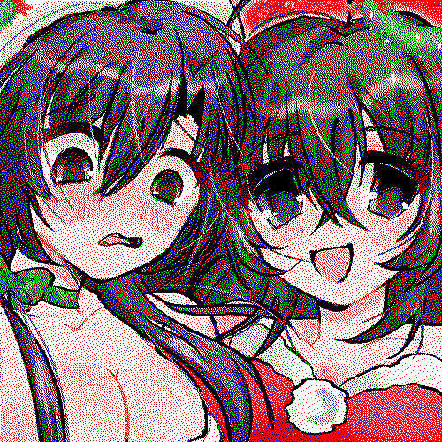 Kotonoha and Sekai from School Days. Christmas 2025.
